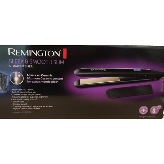 Remington Sleek & Smooth Hair Straightener Advanced Ceramic Coating RE-S550 Blac