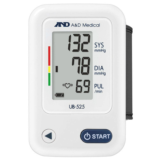 A&D Medical UB-525 Wrist Blood Pressure Monitor IHB Indicator Lightweight White