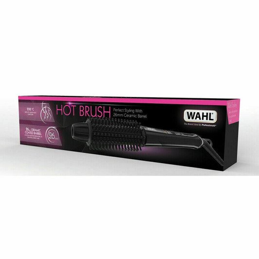Wahl ZX927 26mm Hot Brush Ceramic Coated Barrel 200C 2.5m Swivel Cord Black
