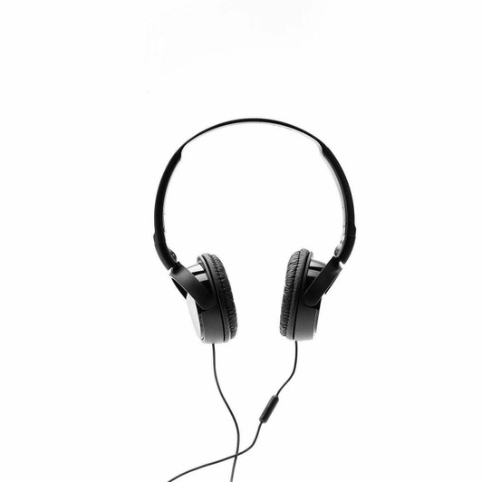 Sony Lightweight Overhead Headphones In-Line Control & Mic 12Hz to 22kHz Black