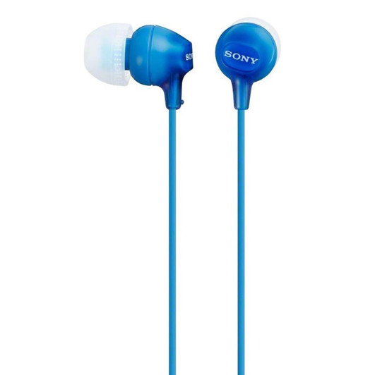 Sony Headphones MDREX15LPLI In-Ear Stereo Earphone Silicone Earbuds Blue
