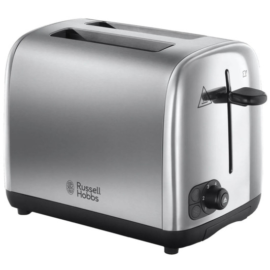 Russell Hobbs Toaster  2 Slice  Brushed  Polished  S Steel