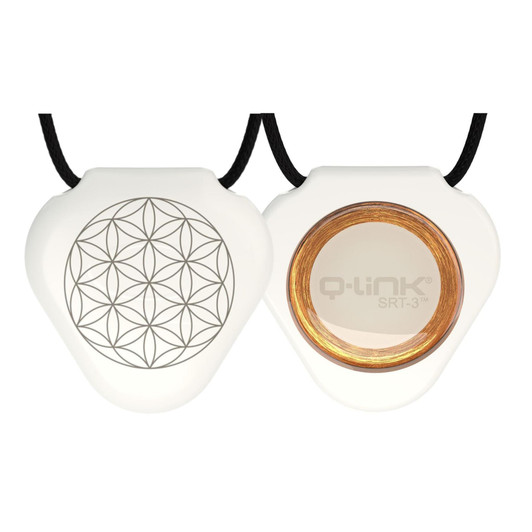 Q-Link SRT-3 White Flower of Life Pendant