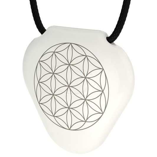 Q-Link SRT-3 White Flower of Life Pendant