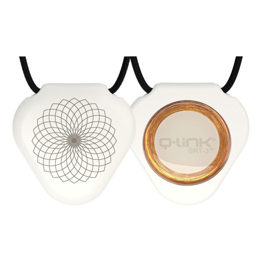 Q-Link SRT-3 White Lotus Flower Pendant