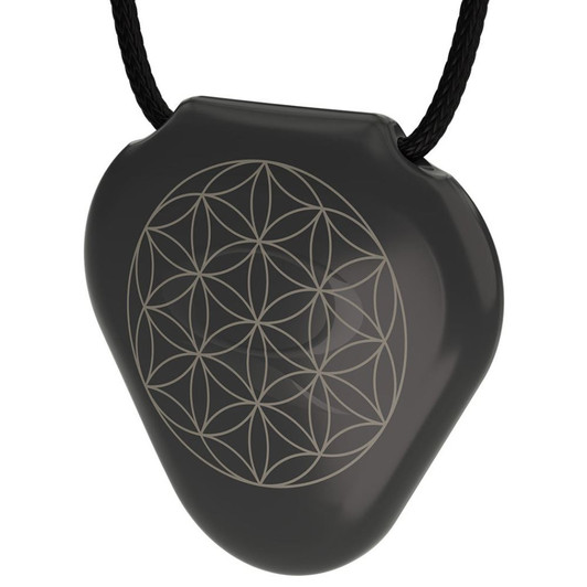 Q-Link SRT-3 Black Flower of Life Pendant