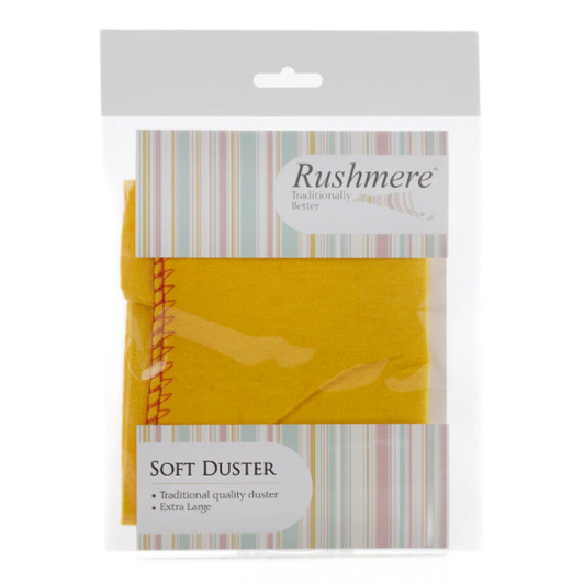 Rushmere Traditional Yellow Soft Duster Cleaning & Polishing Cloth 60 x 50cm