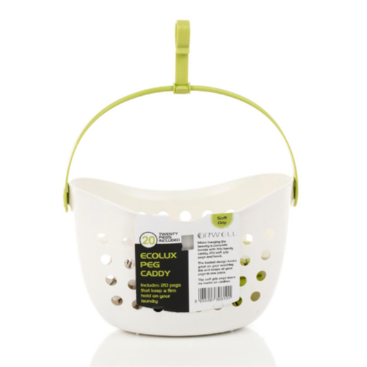 Orwell Ecolux Peg With Handy Orwell Caddy 100% Recyclable Soft Grip 20 Pegs