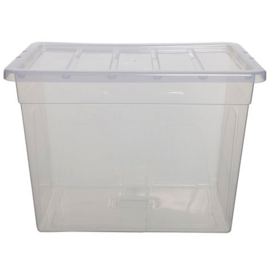 Whitefurze 56cm Spacemaster Maxi 64 Litre Kitchen Plastic Storage Box/Container