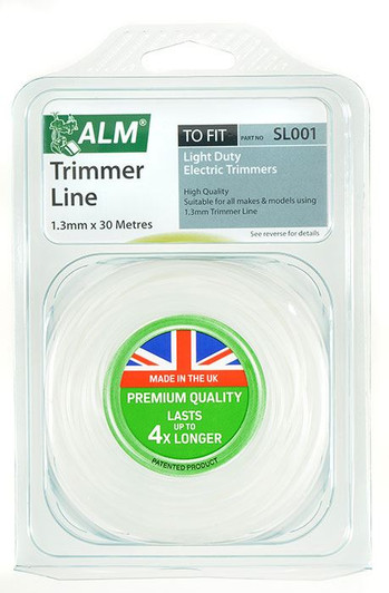 ALM Round Trimmer Line For Lightweight Electric Trimmers - SL001 30m X 1.3mm