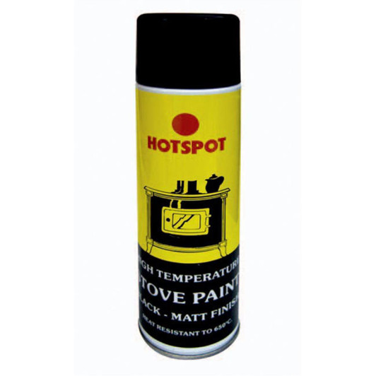 Hotspot Stove and Fireplace Paint  Aerosol Spray Matt Finish Black 450ml