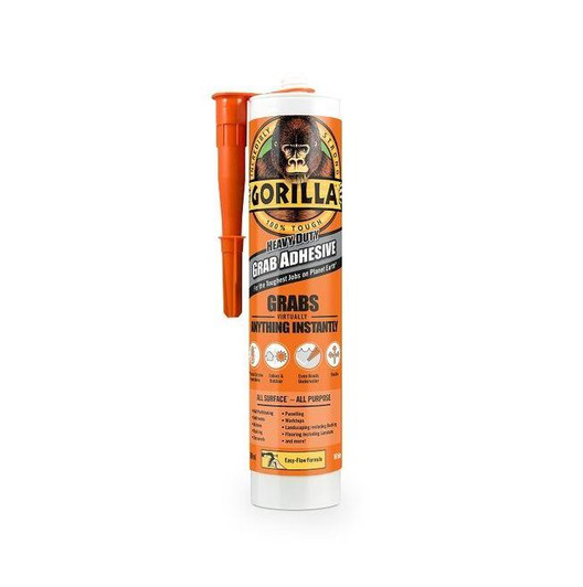Gorilla Heavy Duty Grab Apply Press & Storage Adhesive 290ml