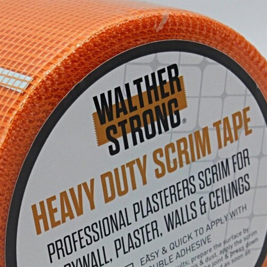 Walther Strong Pro Scrim Double Adhesive Plasterer’s Tape - White 50mm x