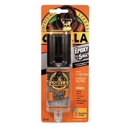 Gorilla Epoxy Syringe Strong Permanent Fast and Gap Filling 25ml