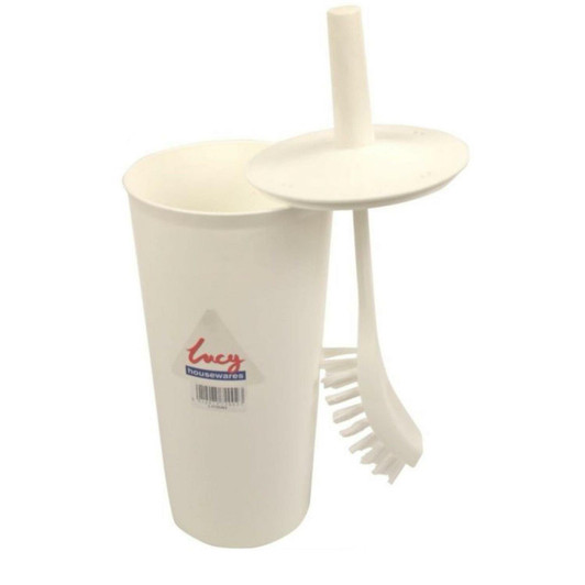 Lucy Fully Enclosed Toilet Brush & Holder (WT724)