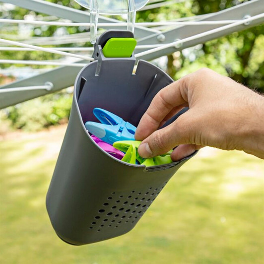 Minky Sure Grip Peg Pod with Durable 24 Pegs Grip to Washing Line Clothes Pegs