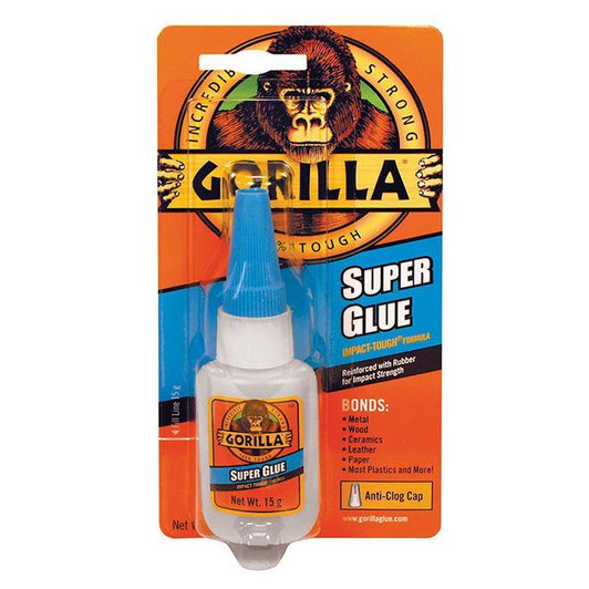 Gorilla Superglue Fast Setting & Impact Tough 15g Bottle