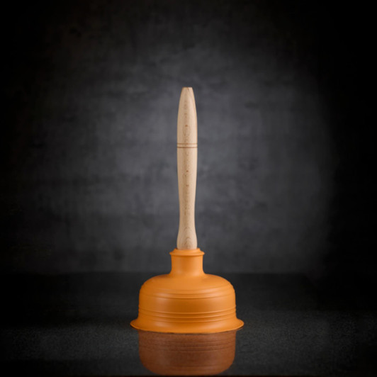 Buffalo Large Professional Premium Cup Plunger for Kitchen, Bathroom 12cm Orange