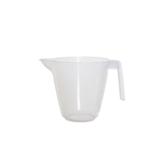 Whitefurze Measuring Jug Clear Plastic  - 1 Litre For Measuring All Liquids