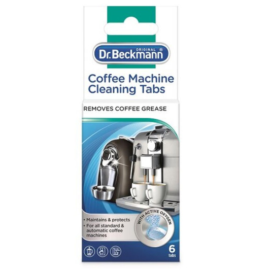 Dr Beckmann Coffee Machine Cleaning Tabs Remove Coffee Grease with Active O2 6pk