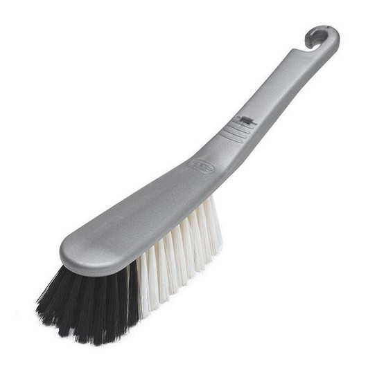 Addis Soft Hand Brush for Indoor Use Heavy Duty Nylon Bristle Metallic Silver