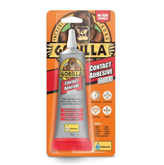 Gorilla Contact Adhesives 100% Waterproof Permanent Bond 75gm