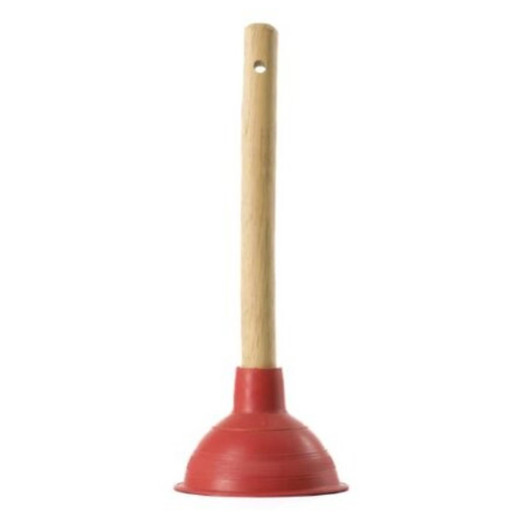 Buffalo Natural Rubber Plunger for Sink, Basin, Bath & Drain Medium Orange 4.5"