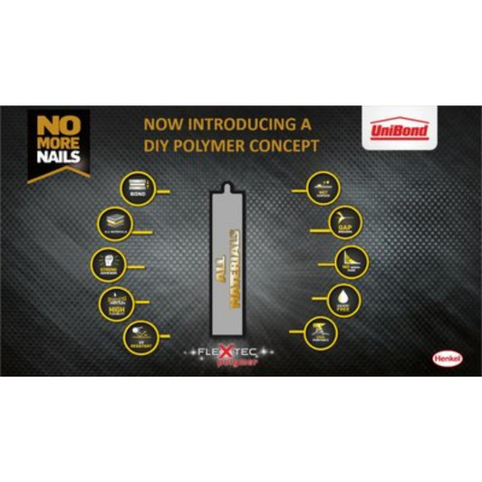 UniBond No More Nails All Materials Heavy Objects High Flexibility 440g