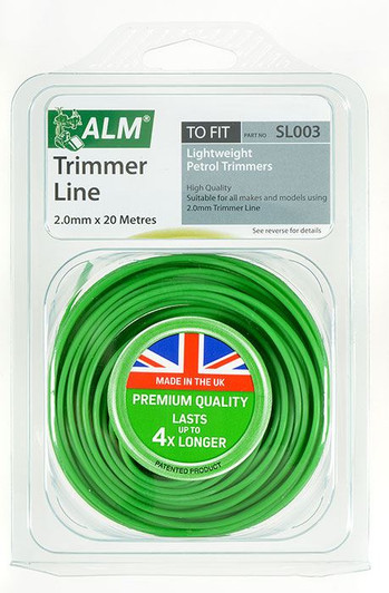 ALM Round Trimmer Line For Lightweight Petrol Trimmers - SL003 20m X 2.0mm