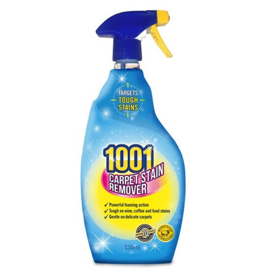 1001 Carpet Tough Stain Remover Trigger Spray Powerful Foaming Action 500ml