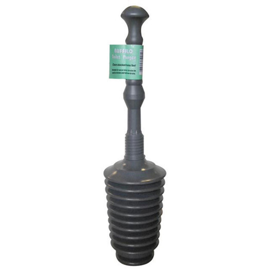Buffalo Concertina Plastic Toilet Plunger for Toilets & Home Easy To Use & Clean