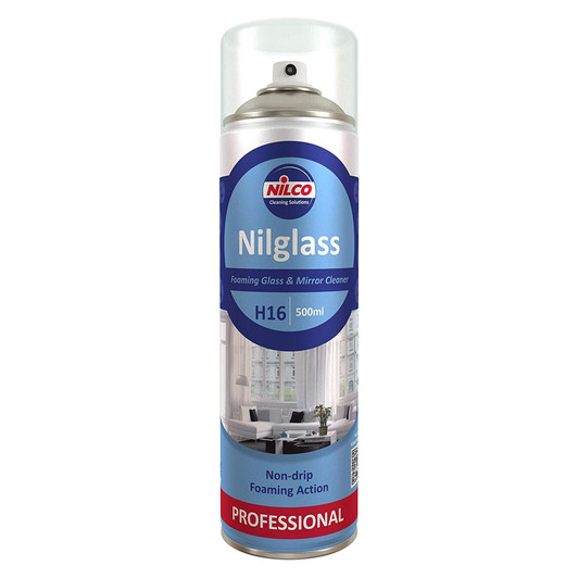 Nilco Nilglass Foaming Glass Cleaner Non-drip for Glass & Mirror H16 500ml