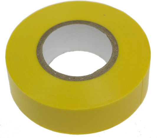 19mm x 20m Electrical PVC Various Color CE Marked and RoHS Approved Tape[yellow]