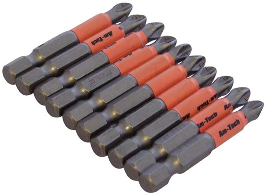 Amtech 10Pc 50mm Non-Slip Bits/InUK
