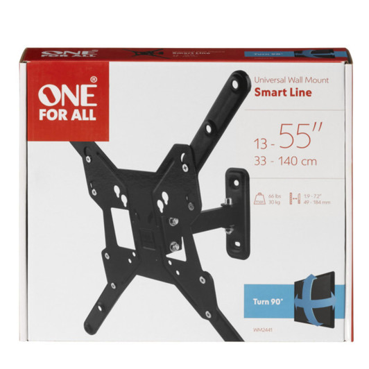 One For All WM2441 13-65 inch TV Bracket Turn 90 Smart Series