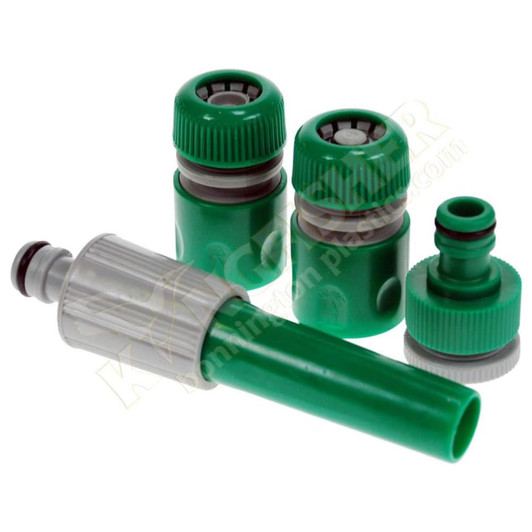 Kingfisher 415SNS 15 m Hose and Spray Nozzle Set - Green