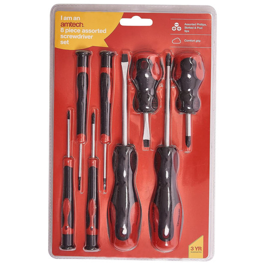 Amtech L0810 8 Piece Screwdriver Set