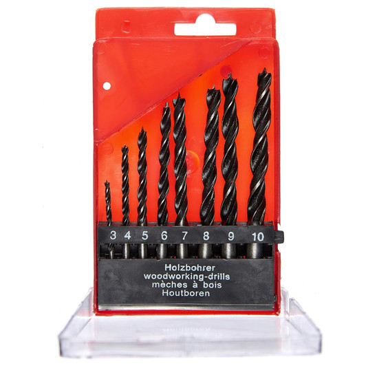 Amtech 8Pc Wood Drill Bit Set