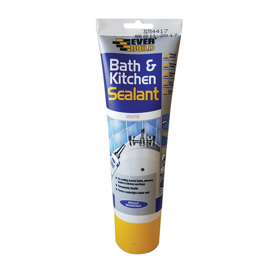 Everbuild Bath &amp; Kitchen Sealant Easi Squeeze White 200ml