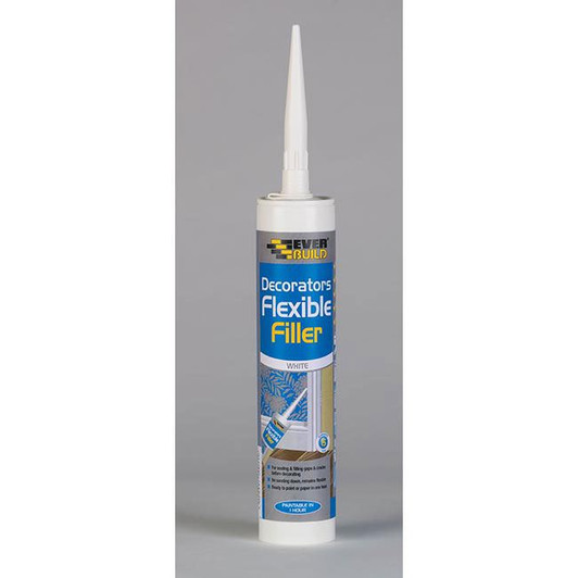 Everbuild Flexible Decorators Filler C3 Cartridge White