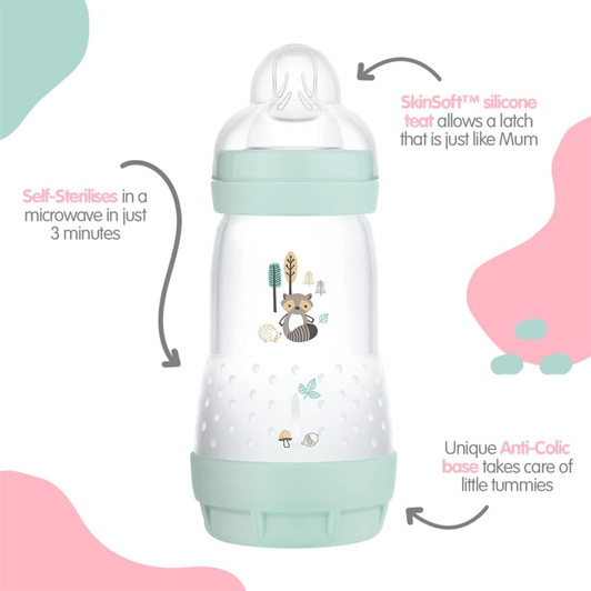 MAM Easy Start Anti-Colic Bottle Unisex 260ml 3Pk
