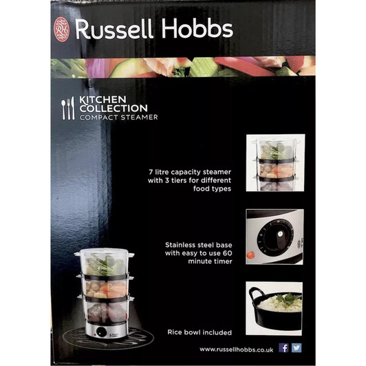 [EBAY VIOLATION] Russell Hobs Food Steamer | 7L | 3 Tier | Brushed S/Steel