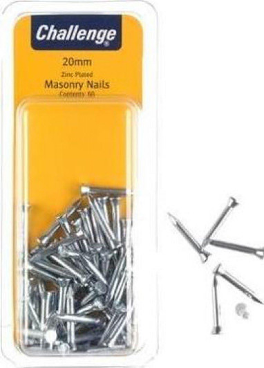 Challenge Zinc Plated Masonry Nails 50mm Clam Pack 40pk