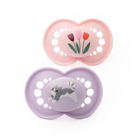 MAM Original Soother Pink Design 16m+ 2Pk