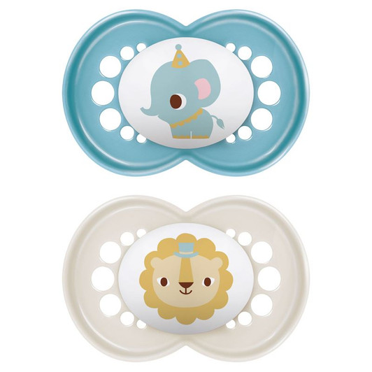 MAM Original Soother Blue Cute 6m+ 2Pk