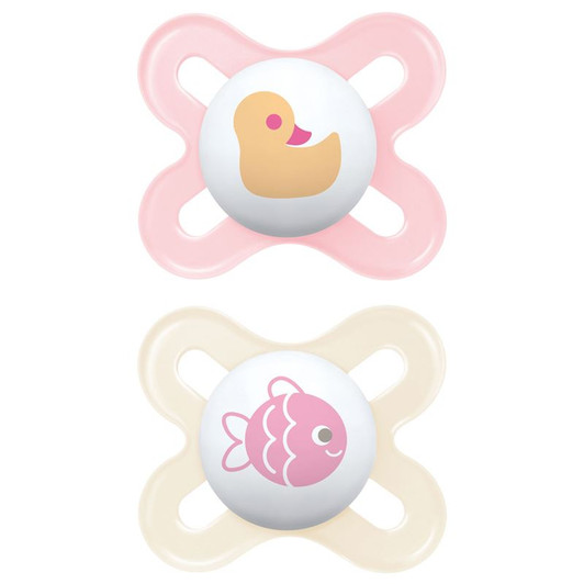 MAM Start Soother Pink Cute 0-2m 2Pk
