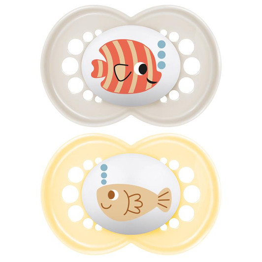 MAM Original Soother Unisex Cute 16m+ 2Pk