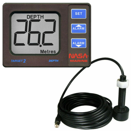 NASA Marine Target 2 Boats Depth Sounder Instrument with Transducer