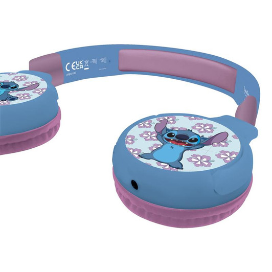 Lexibook HPBT010D Disney Stitch Bluetooth & Wired Foldable Headphones