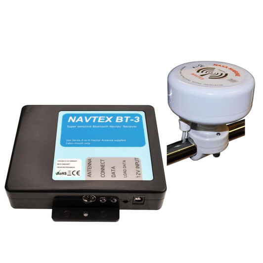 NASA Marine BT3 Bluetooth Navtex Receiver with H Vector Antenna & 7m Cable